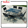 Klapp-Esstisch Set 6 Stühle, Gartenmöbel im Freien, Tisch und Stuhl Restaurant